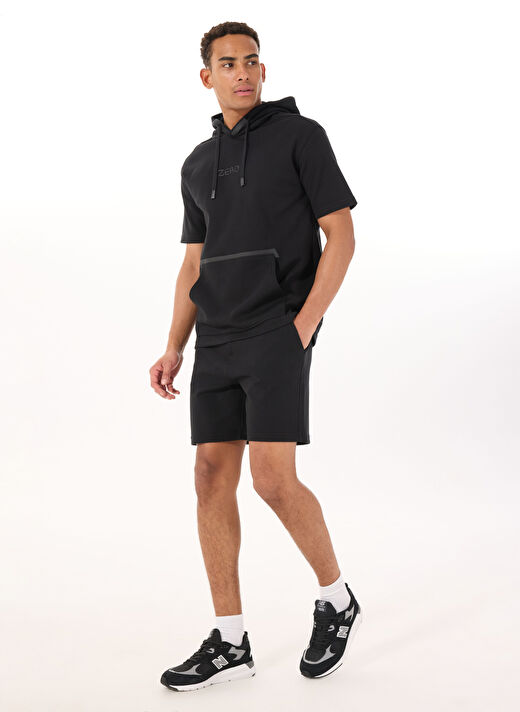 Gmg Fırenze Siyah Erkek Regular Fit Şort GU25MSS09020 1