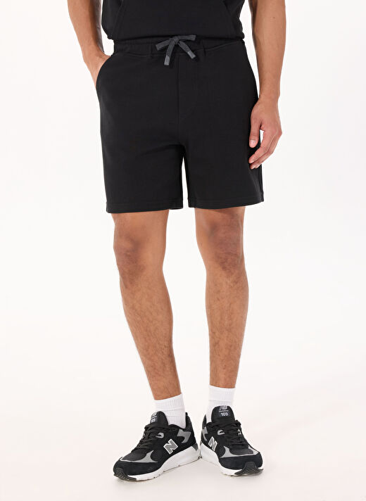 Gmg Fırenze Siyah Erkek Regular Fit Şort GU25MSS09020 3