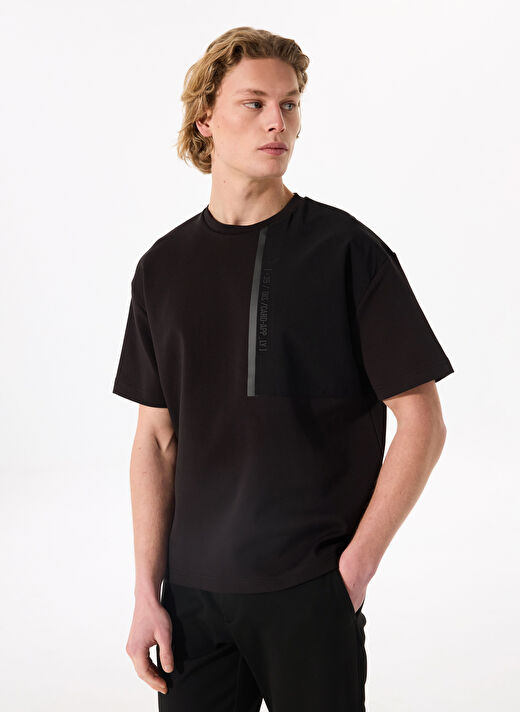 Gmg Fırenze Siyah Erkek Oversize T-Shirt ZR25MSS03050 1