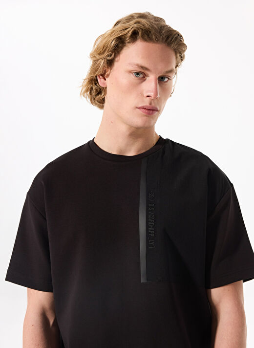 Gmg Fırenze Siyah Erkek Oversize T-Shirt ZR25MSS03050 2