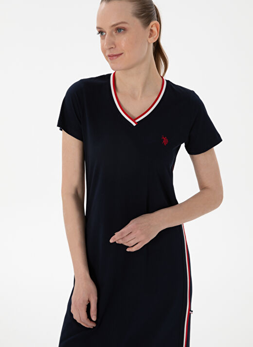 U.S. Polo Assn. Lacivert Kadın Gecelik KADIN ELBISE 3