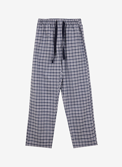 The Don Lacivert Erkek Regular Fit Ekose Pijama Takımı TDNPJM001033 2