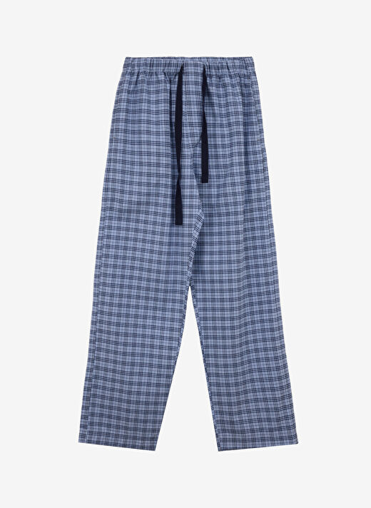 The Don Mavi  Erkek Regular Fit Ekose Pijama Takımı TDNPJM001032 2
