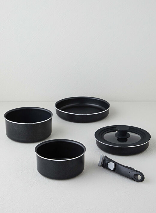 ClickEase Tencere Seti Siyah,16-18-20-24 cm 1
