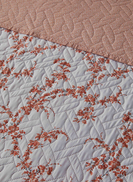 English Home Turuncu Yatak Örtüsü ScrollFlowersÇokAmaçlıÖrtü160x220c 3