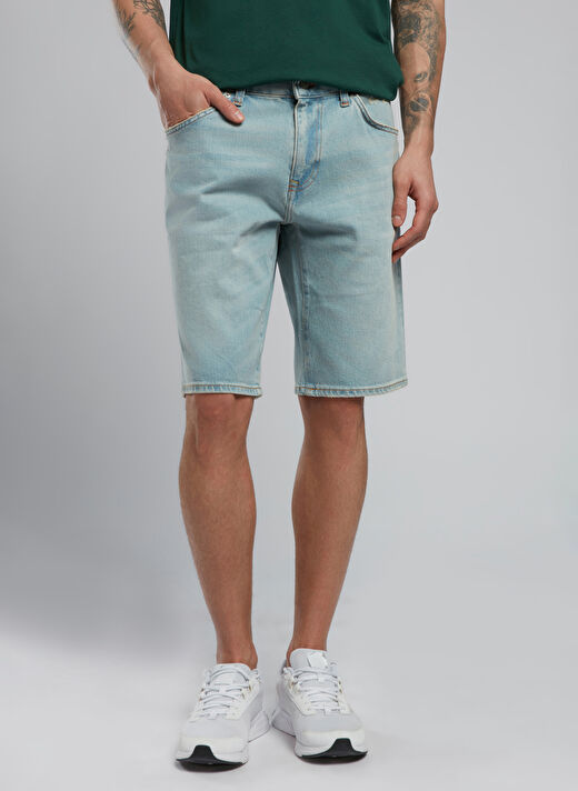 Lee Cooper Erkek Regular Fit Denim Şort 252 LCM 121068 ELYO 1 DENIM 3