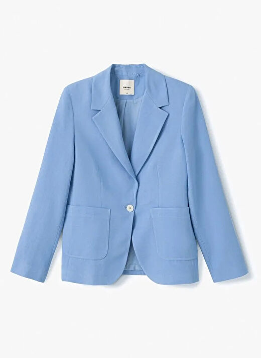 Koton Mavi Kadın Normal Blazer 5SAK50118UW 3