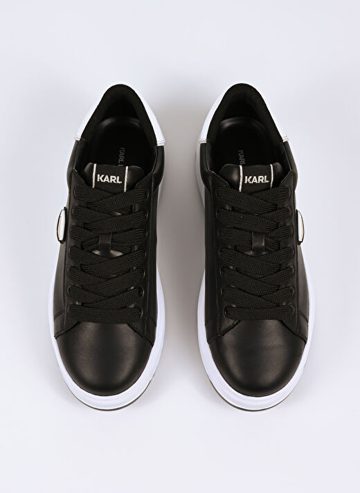 KARL LAGERFELD Siyah Erkek Sneaker KAPRI LUG Karl NFT Lo Lace  3