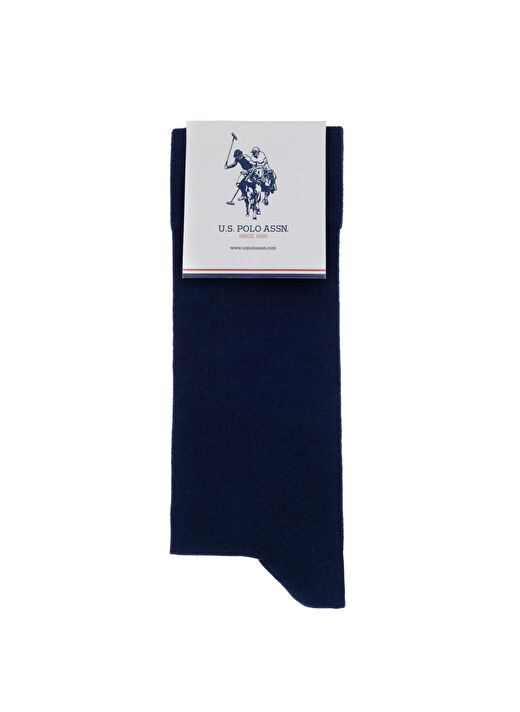 U.S. Polo Assn. Lacivert Erkek Çorap BAMBU TEKLI PAKET 4