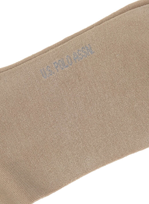 U.S. Polo Assn. Gri Erkek Çorap BAMBU TEKLI PAKET 3