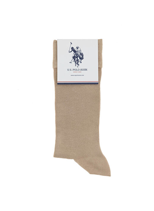 U.S. Polo Assn. Gri Erkek Çorap BAMBU TEKLI PAKET 4