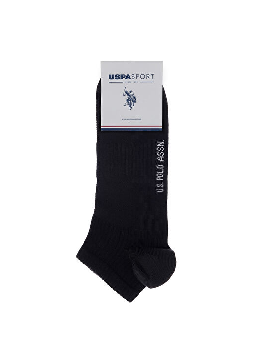 U.S. Polo Assn. Siyah Erkek Çorap SPORTYMEN 2'LI PAKET 4