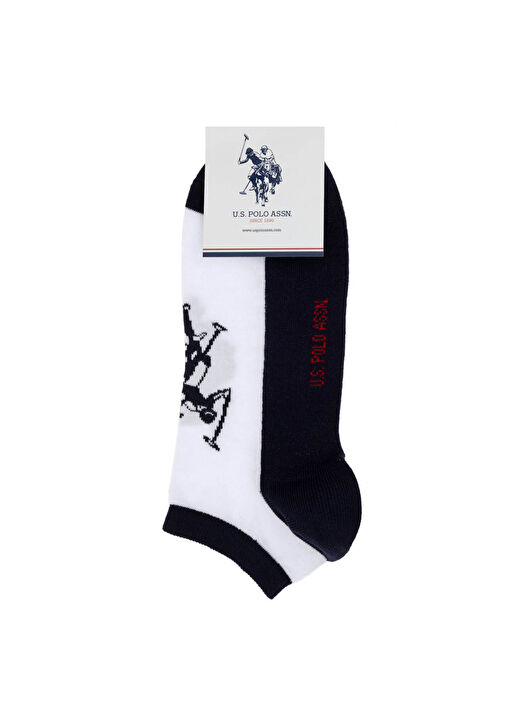 U.S. Polo Assn. Beyaz Erkek Çorap TAMAS 2'LI PAKET 4
