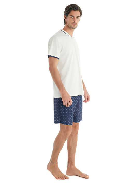 Blackspade Beyaz Erkek Normal Pijama Takımı 40712 2