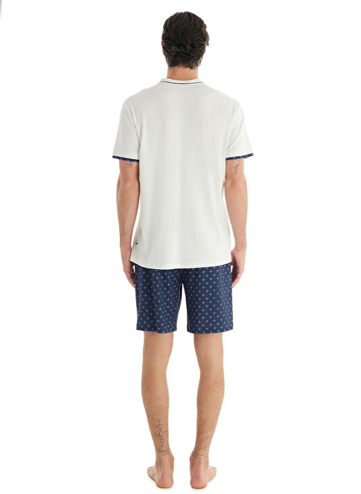 Blackspade Beyaz Erkek Normal Pijama Takımı 40712 4