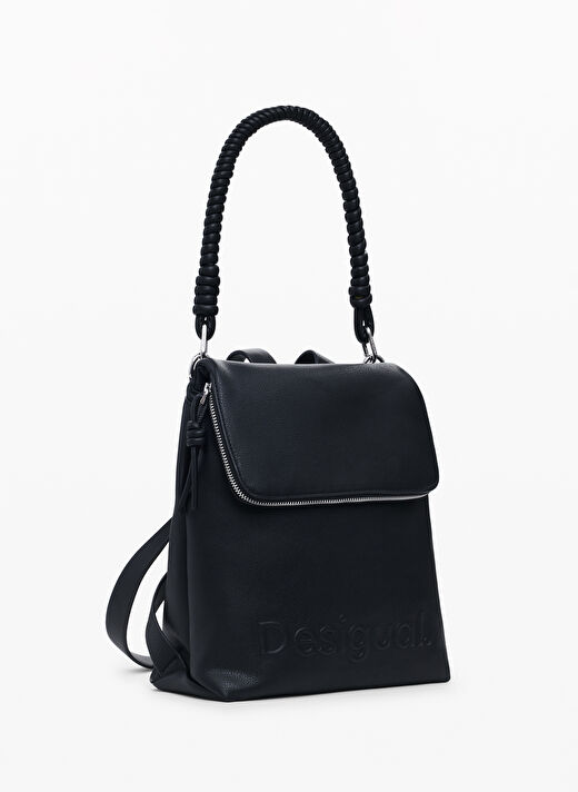 Desigual Siyah Kadın 11,7x27,2x28 cm Sırt Çantası BACK_HALF HAMPTON BLACK 2
