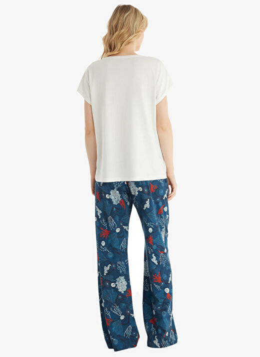 Blackspade Ekru Kadın Normal Düz Pijama Takımı 51850 4