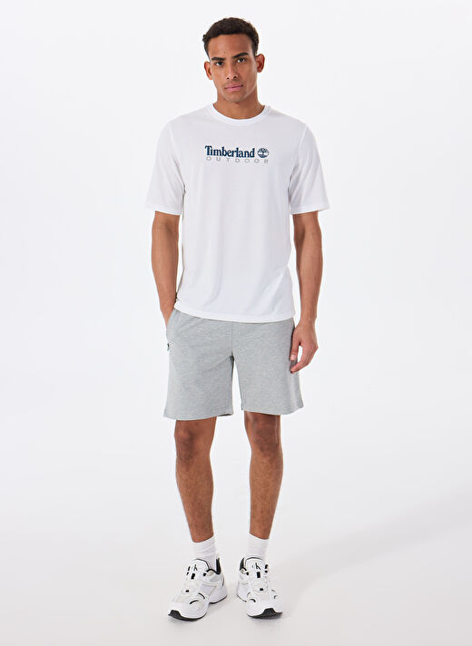 Lumberjack A10193948908010-MB CT103 PAM SHORT Gri Melanj Regular Fit Erkek Sweat Şort 1