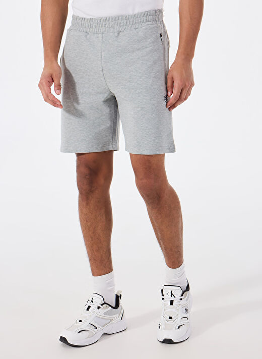 Lumberjack A10193948908010-MB CT103 PAM SHORT Gri Melanj Regular Fit Erkek Sweat Şort 2