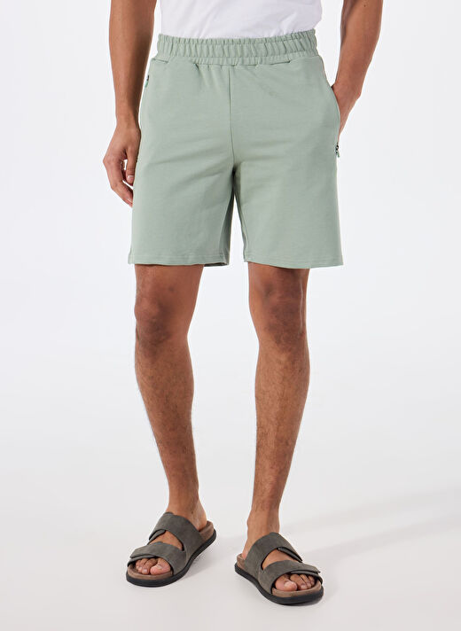 Lumberjack A10193948708010-MB CT103 PAM SHORT Haki Regular Fit Erkek Sweat Şort 3