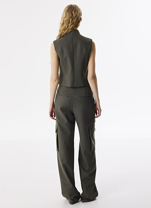 Twist Gri Kadın Slim Fit Yelek TS1250007024 4