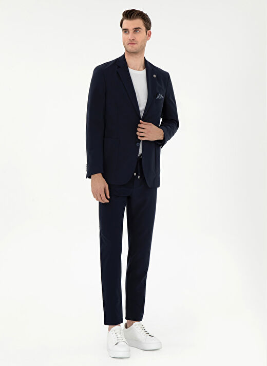 Pierre Cardin Lacivert Erkek Slim Fit Pantolon E19400/PB 1