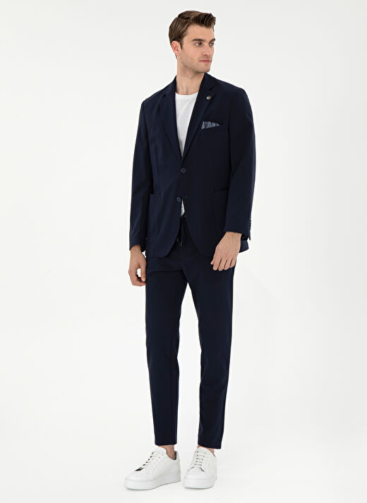 Pierre Cardin Lacivert Erkek Slim Fit Pantolon E19400/PB 3
