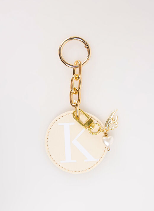 Happyme Ekru Çanta Aksesuar Yuvarlak Harfli Charm Hm 13 K 1
