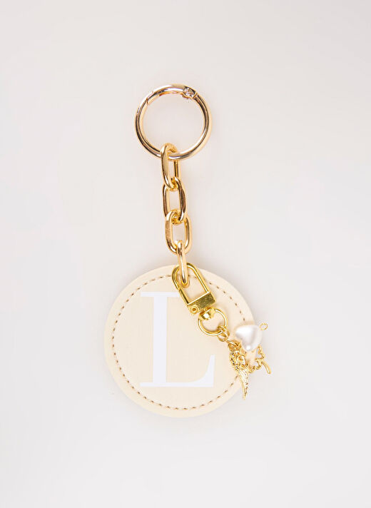 Happyme Ekru Çanta Aksesuar Yuvarlak Harfli Charm Hm 14 L 1