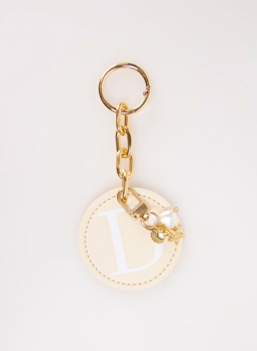 Happyme Ekru Çanta Aksesuar Yuvarlak Harfli Charm Hm 05 D 1