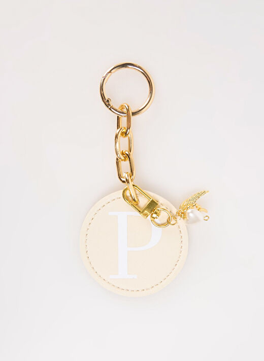 Happyme Ekru Çanta Aksesuar Yuvarlak Harfli Charm Hm 19 P 1