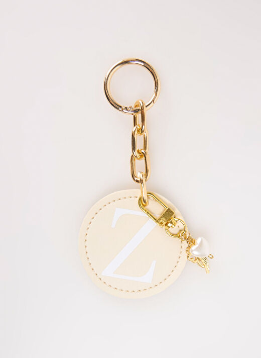 Happyme Ekru Çanta Aksesuar Yuvarlak Harfli Charm Hm 28 Z 1