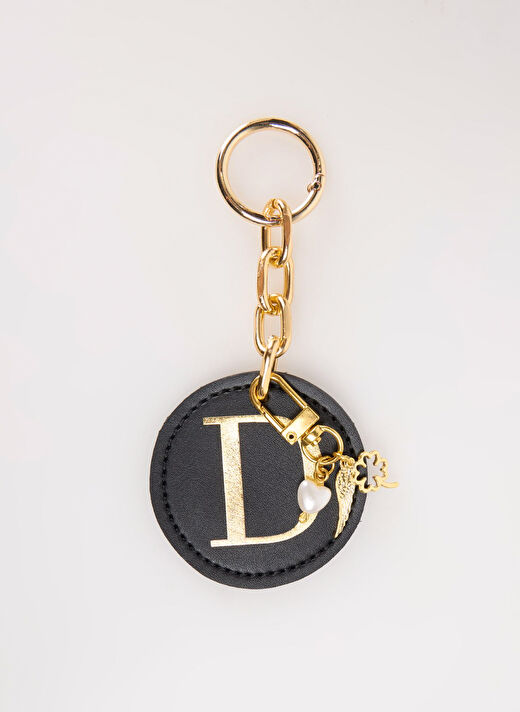 Happyme Siyah Çanta Aksesuar Yuvarlak Harfli Charm Hm 33 D 1