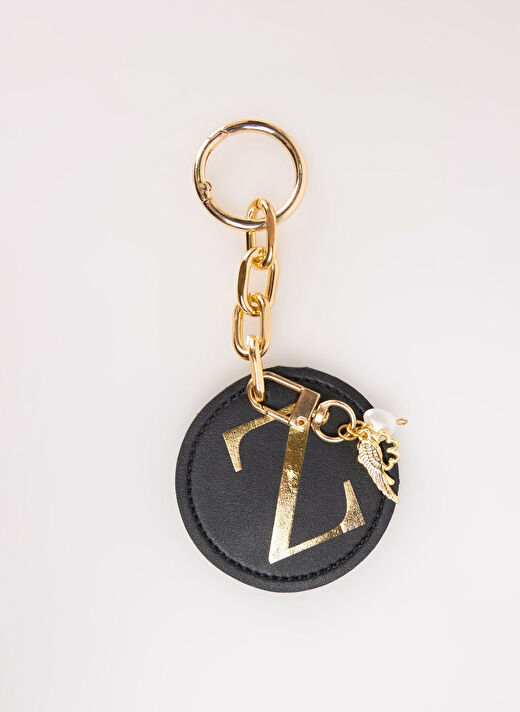 Happyme Siyah Çanta Aksesuar Yuvarlak Harfli Charm Hm 56 Z 1