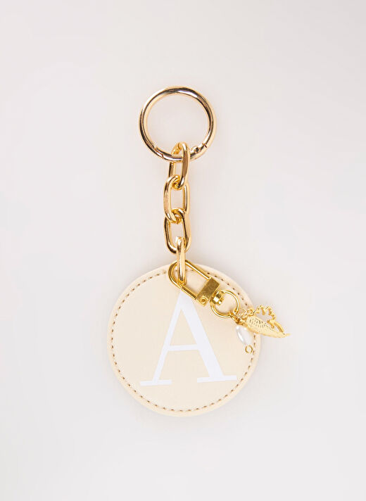 Happyme Ekru Çanta Aksesuar Yuvarlak Harfli Charm Hm 01 A 1