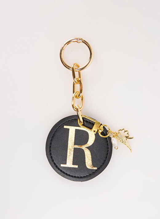 Happyme Siyah Çanta Aksesuar Yuvarlak Harfli Charm Hm 48 R 1