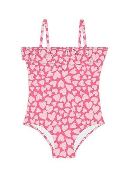 Slipstop Pembe Kız Çocuk Desenli Mayo SM2511000106 1