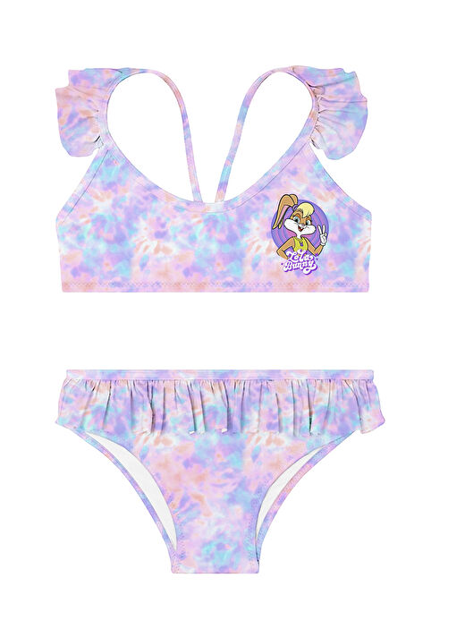 Slipstop Çok Renkli Kız Çocuk Desenli Bikini Takım SB2512070000 1