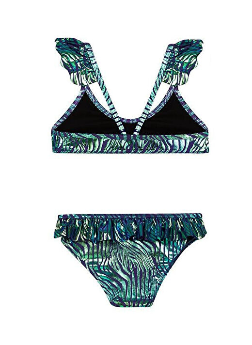 Slipstop Mor Kız Çocuk Desenli Bikini Takım SB2514000609 2