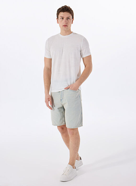 Gmg Fırenze Ekru Erkek Slim Fit T-Shirt GU23MSS03009 4