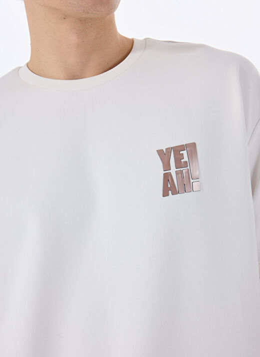 Gmg Fırenze Ekru Erkek Oversize T-Shirt GU25MSS03017 4
