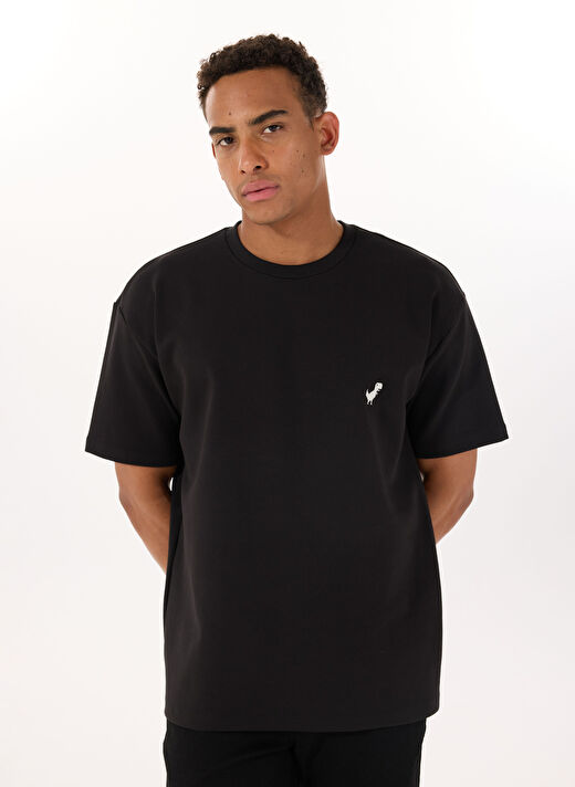 Gmg Fırenze Siyah Erkek Oversize T-Shirt GU25MSS03018 3