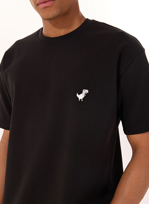 Gmg Fırenze Siyah Erkek Oversize T-Shirt GU25MSS03018 4