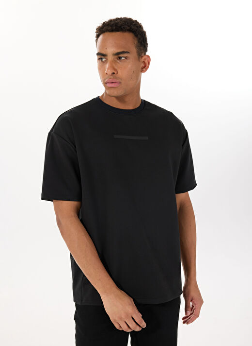 Gmg Fırenze Siyah Erkek Oversize T-Shirt GU25MSS03020 1