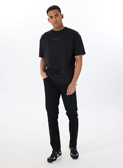 Gmg Fırenze Siyah Erkek Oversize T-Shirt GU25MSS03020 2