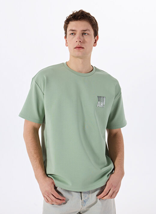 Gmg Fırenze Mavi  Erkek Oversize T-Shirt GU25MSS03017 1