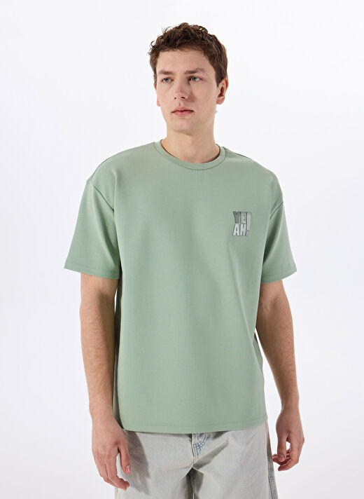 Gmg Fırenze Mavi  Erkek Oversize T-Shirt GU25MSS03017 3
