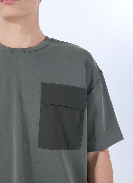 Gmg Fırenze Haki Erkek Regular Fit T-Shirt GU25MSS03009 4