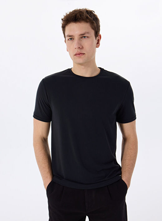 Gmg Fırenze Siyah Erkek Slim Fit T-Shirt GU25MSS03014 4