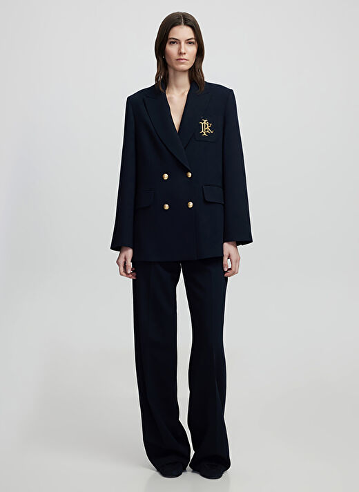 İpekyol Lacivert Kadın Standart Düz Blazer IS1250106009 1